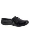 Holly Slide by Easy Street®, BLACK PATENT CROCO, hi-res image number 0
