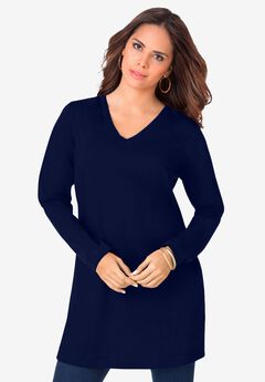 Ultimate Long Sleeve V Neck Tunic