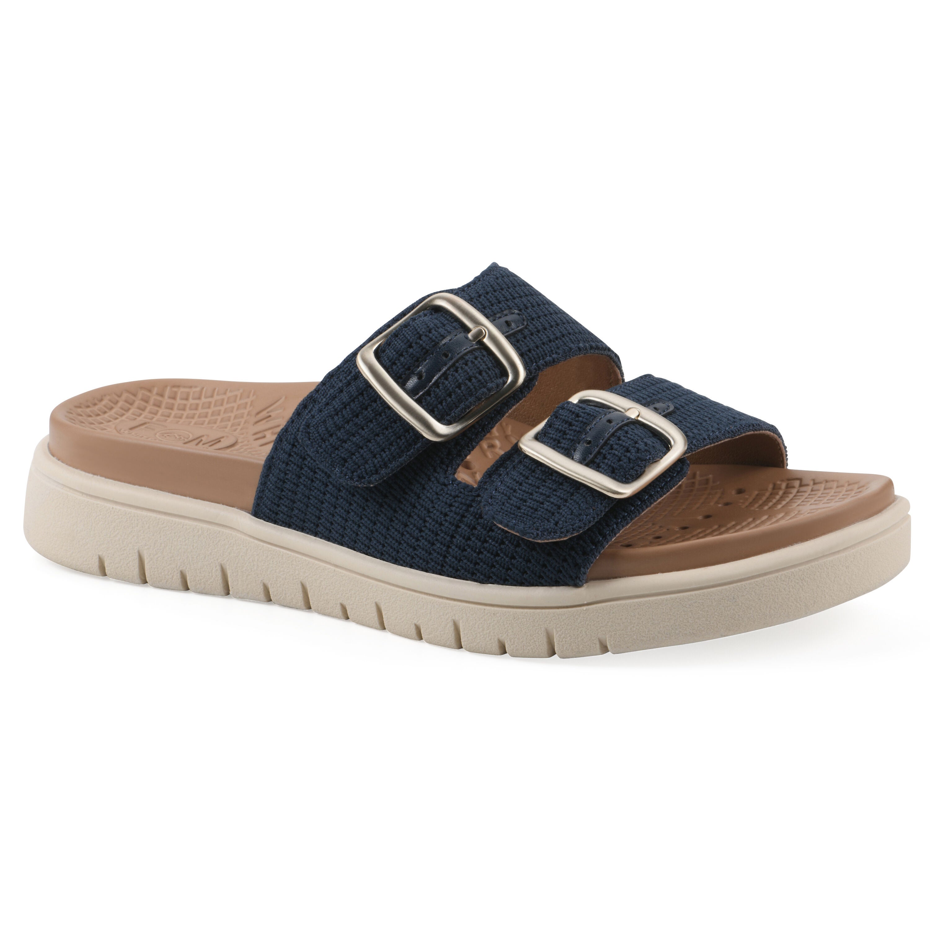 Nanny FOM Recovery Slide Sandal, NAVY FABRIC, hi-res image number 0