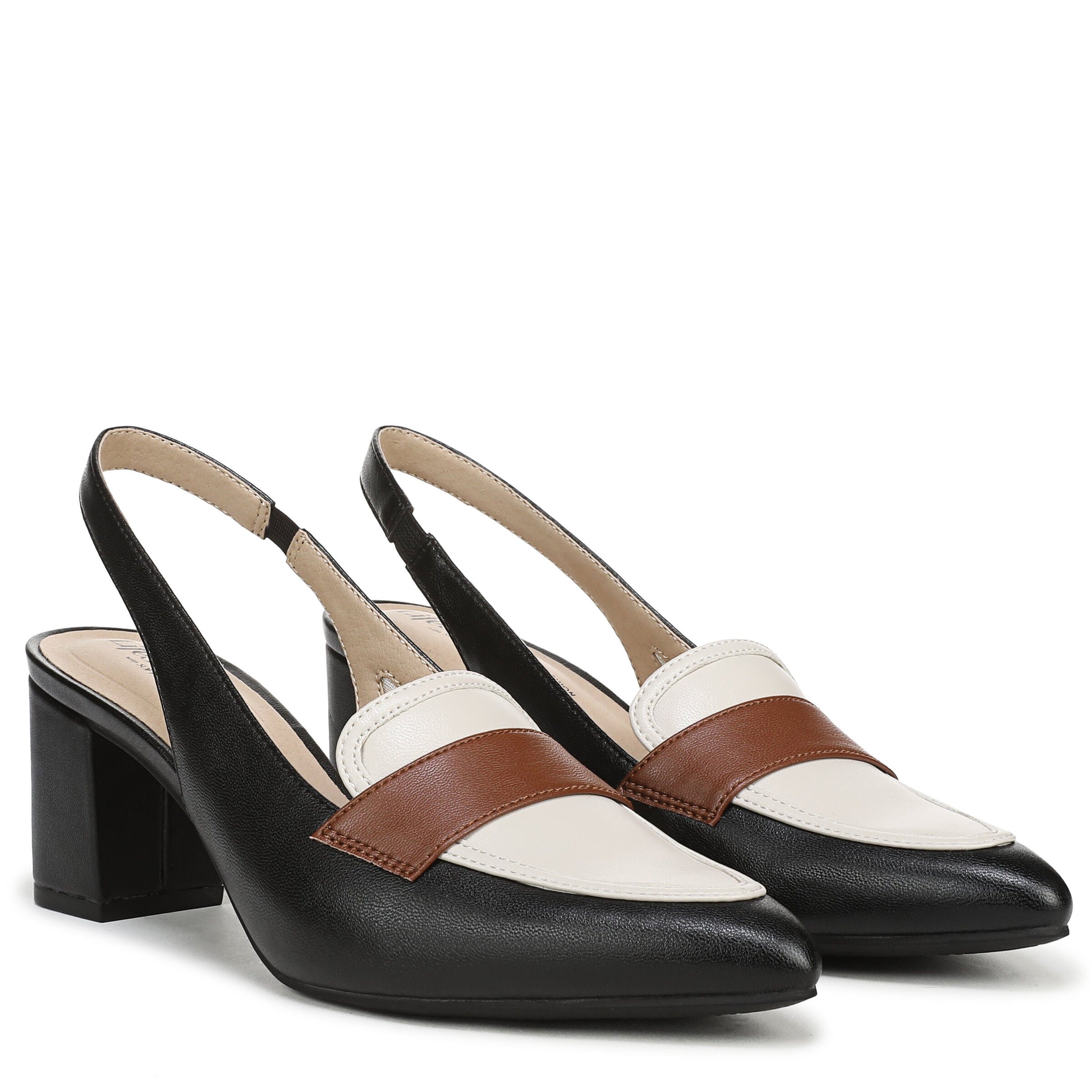 Angel Slingback Pump, BLACK BONE MULTI, alternate image number 2