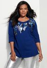 Feather Sequin Tunic, , alternate image number null