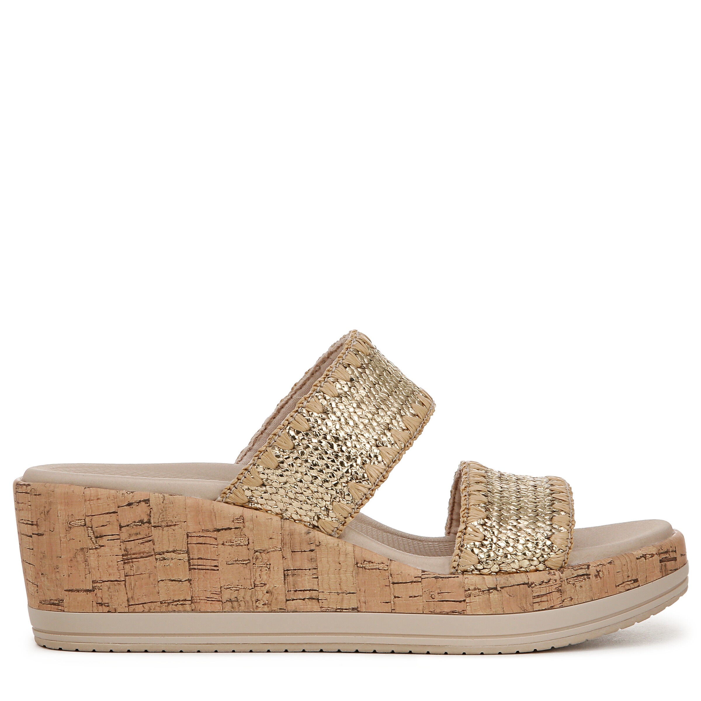 Resort Wedge Sandal, GOLD, alternate image number 3
