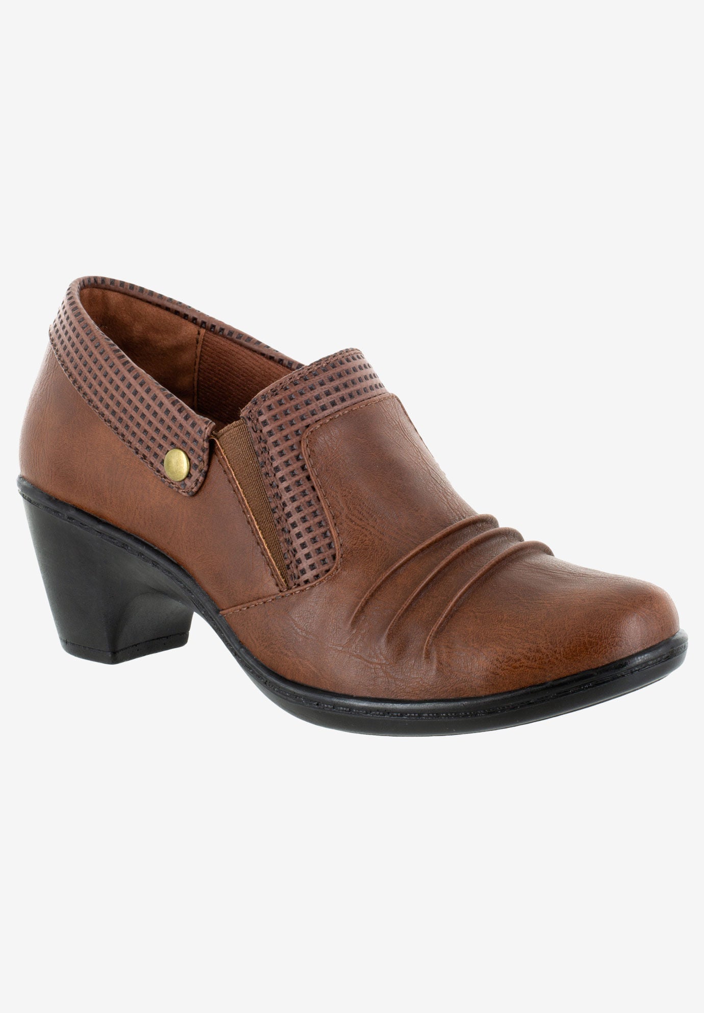 Bennett Booties by Easy Street&reg;, TAN PERFORATED, hi-res image number 0