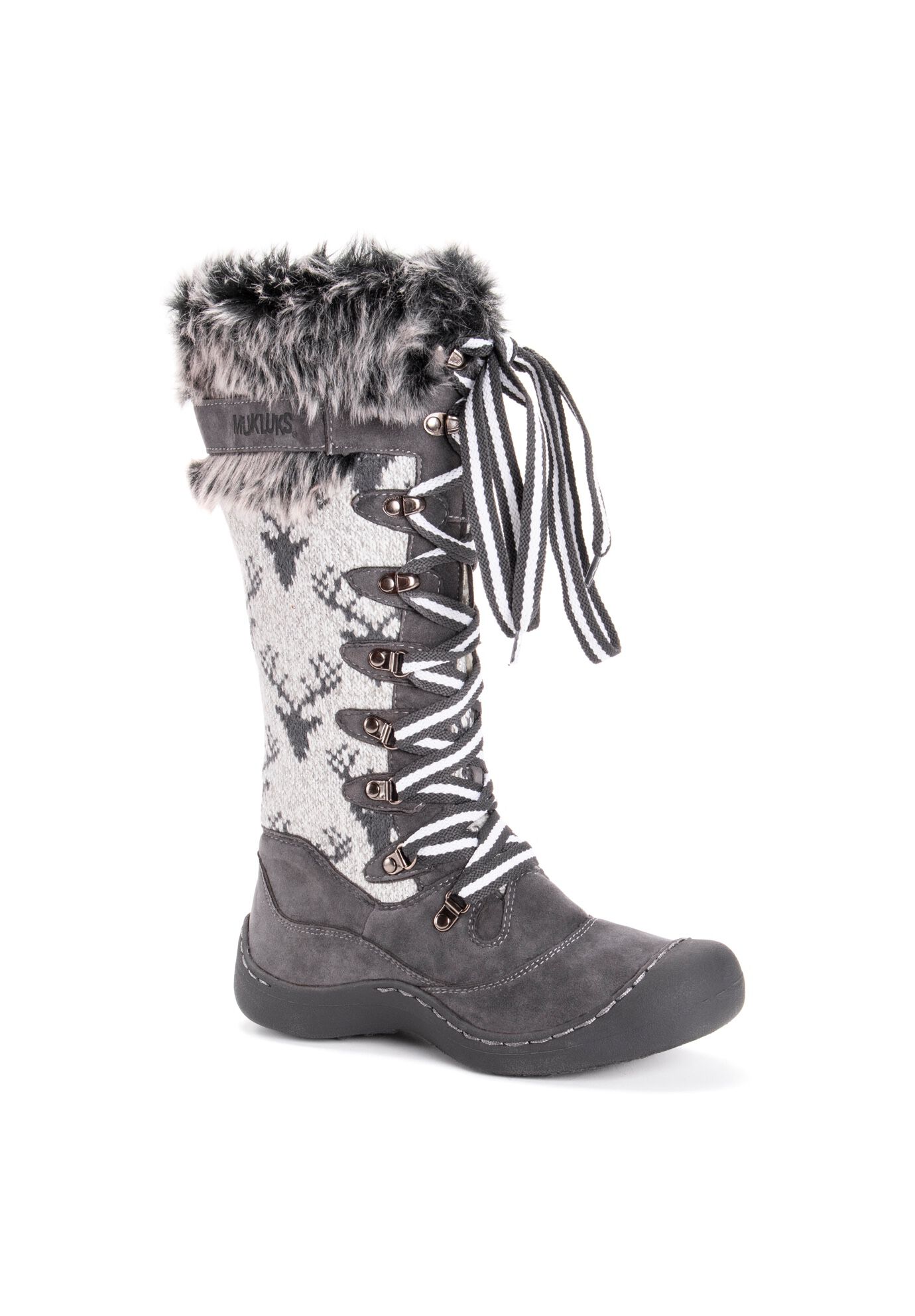 muk luks wide calf boots