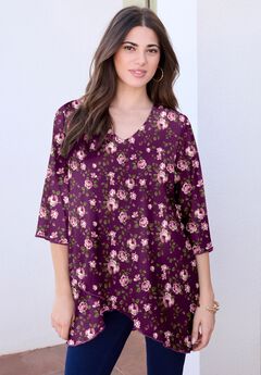 Mesh Tulip Hem Tunic