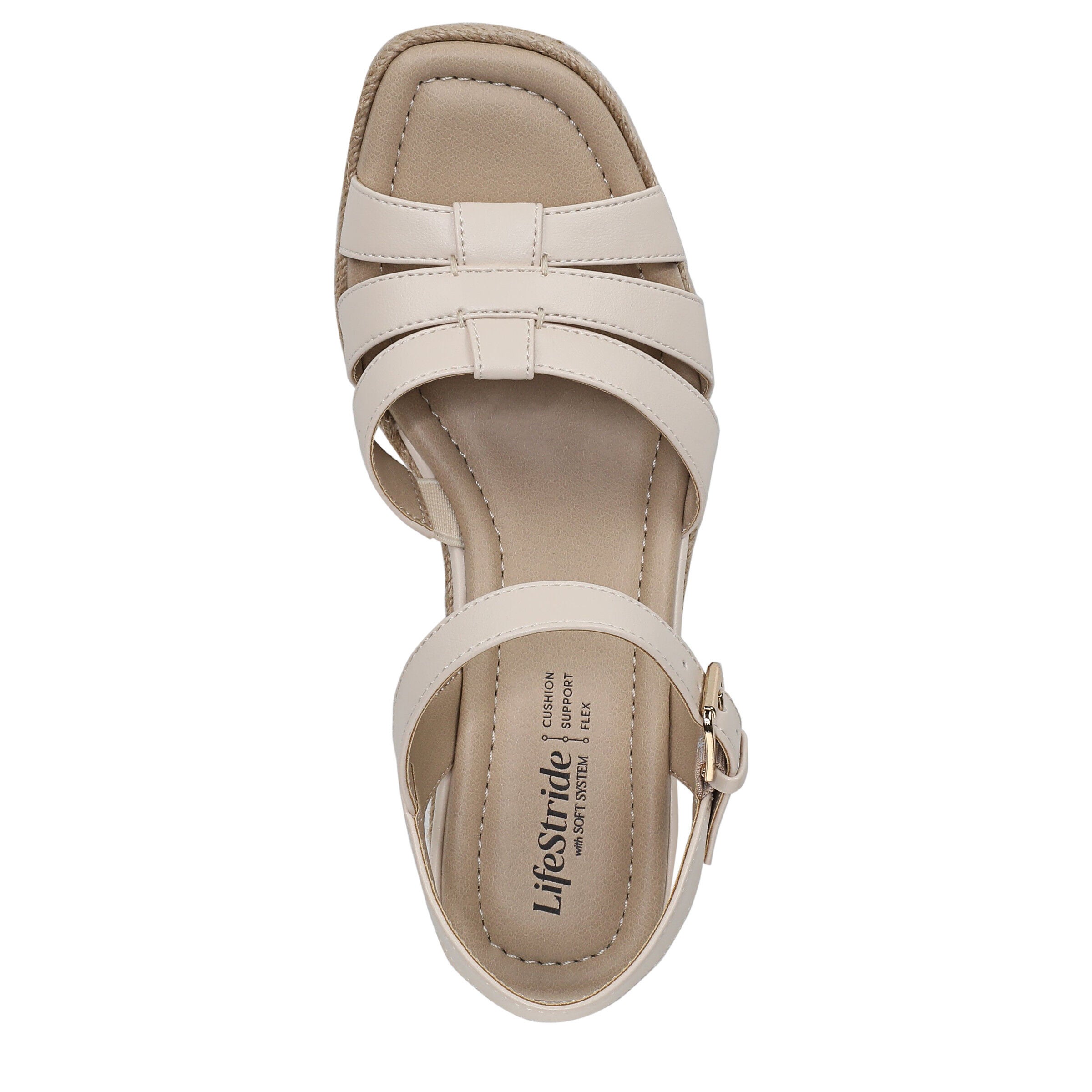 Havana Espadrille Wedge Sandal, CREAM, alternate image number 6