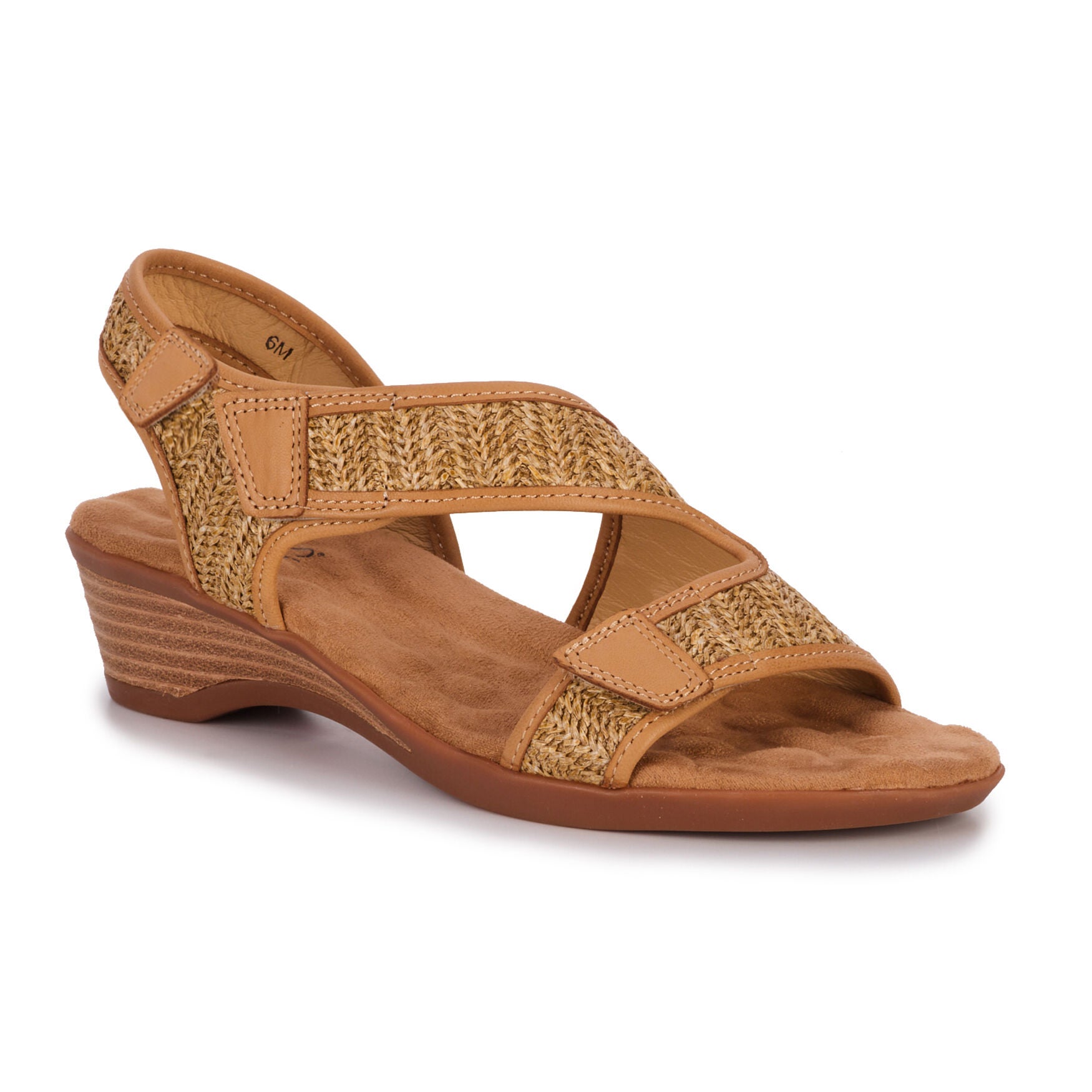 Kimmi Sandal, TAN RAFFIA LEATHER, alternate image number 7