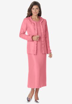 Pleated Suit Jacket Dress