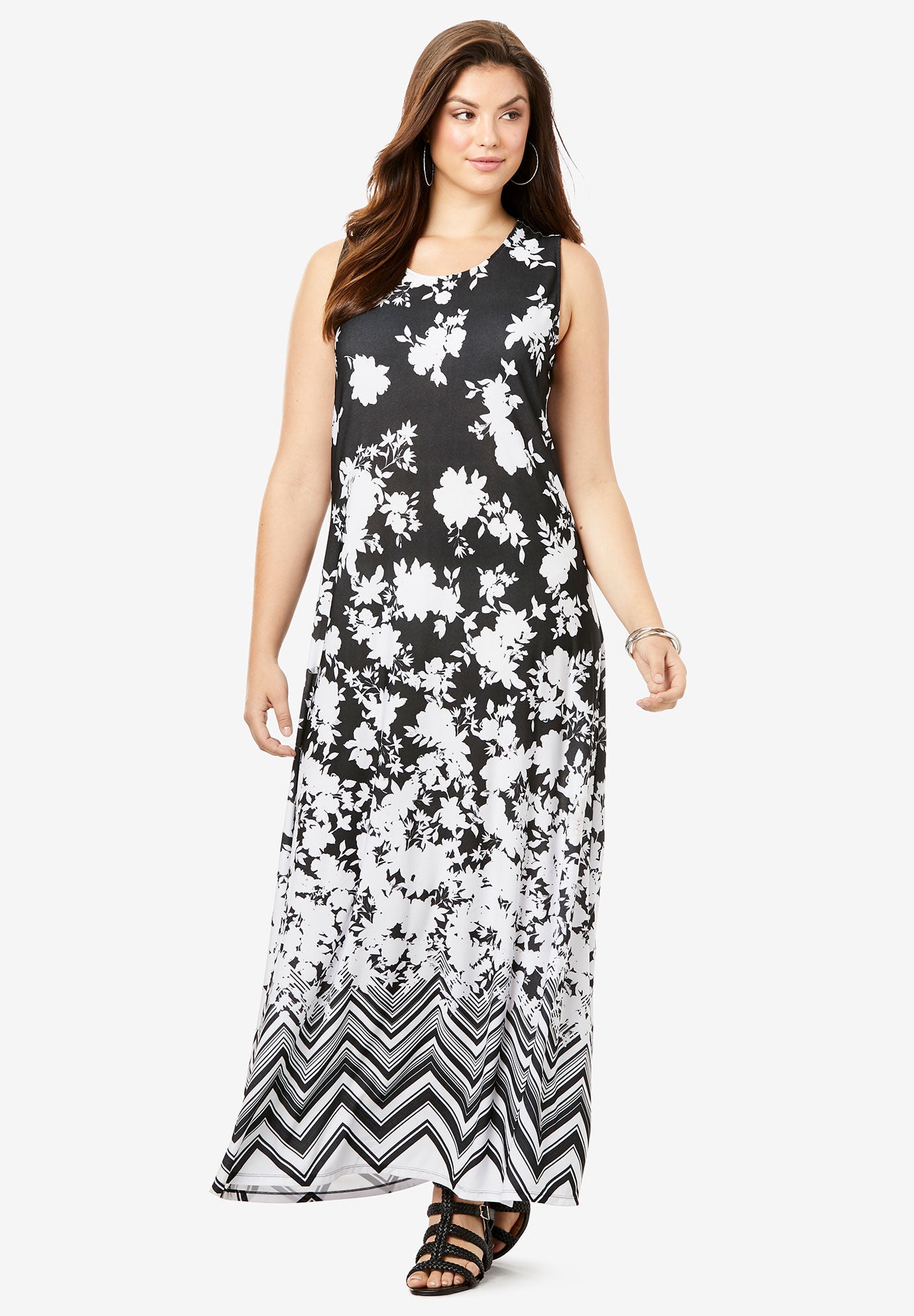 Roamans plus size white dresses sales