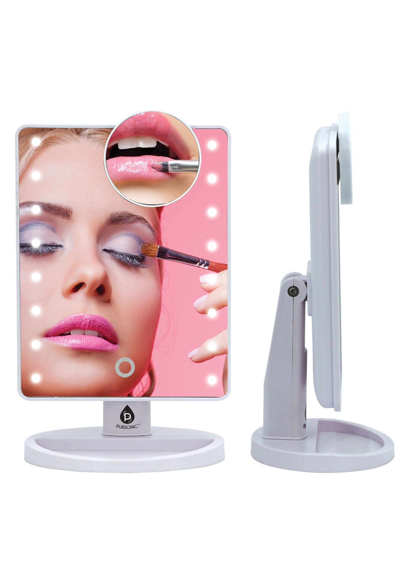 Led Vanity Makeup Mirror W/5X Detachable Mirror, , alternate image number 5