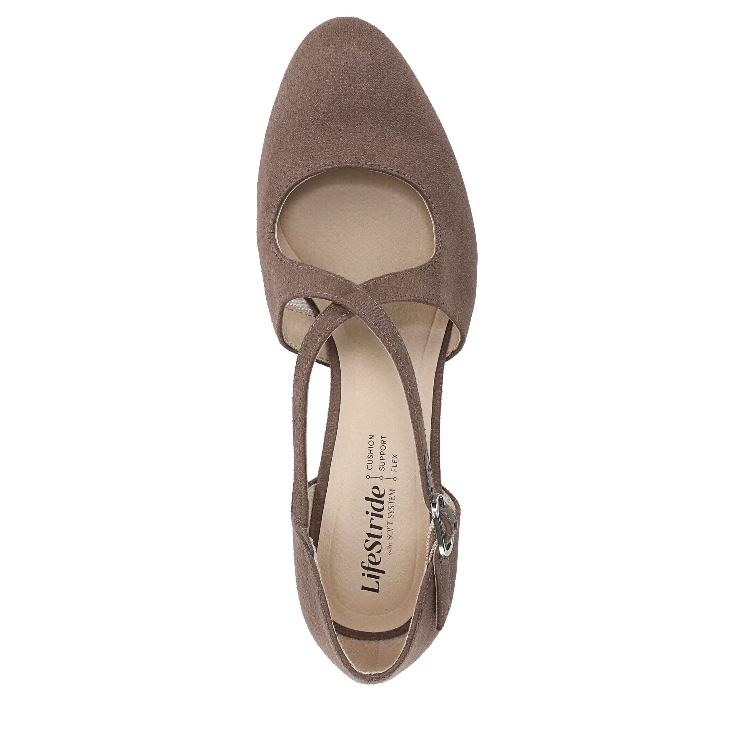 Tracy Strappy Pump, MOCHA MICROFIBER, alternate image number 6