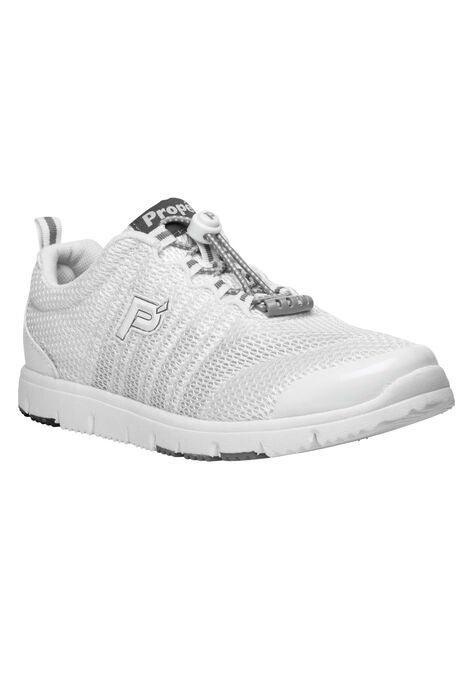 TravelWalker II Sneaker by Propet®, WHITE MESH, hi-res image number null