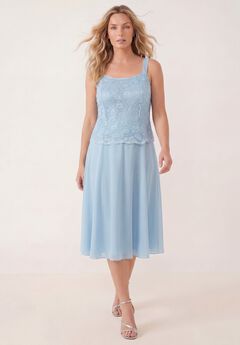 Glitter & Lace Jacket Dress Set