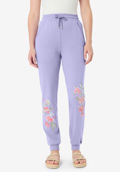 Embroidered French Terry Jogger