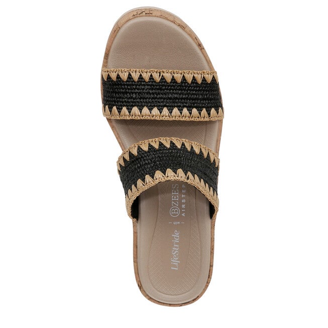 Resort Sandal, BLACK STRETCH, alternate image number 6