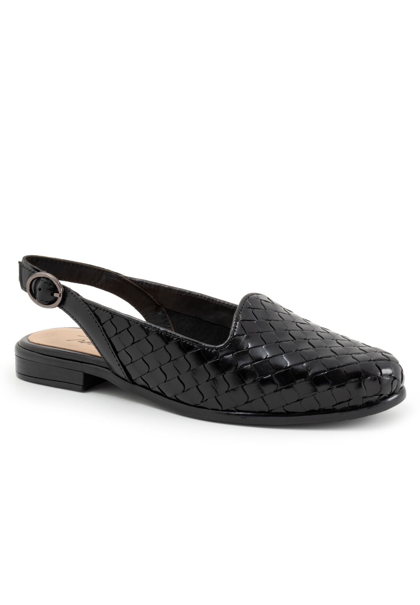 Lea Sling Back Flat, BLACK, hi-res image number 0