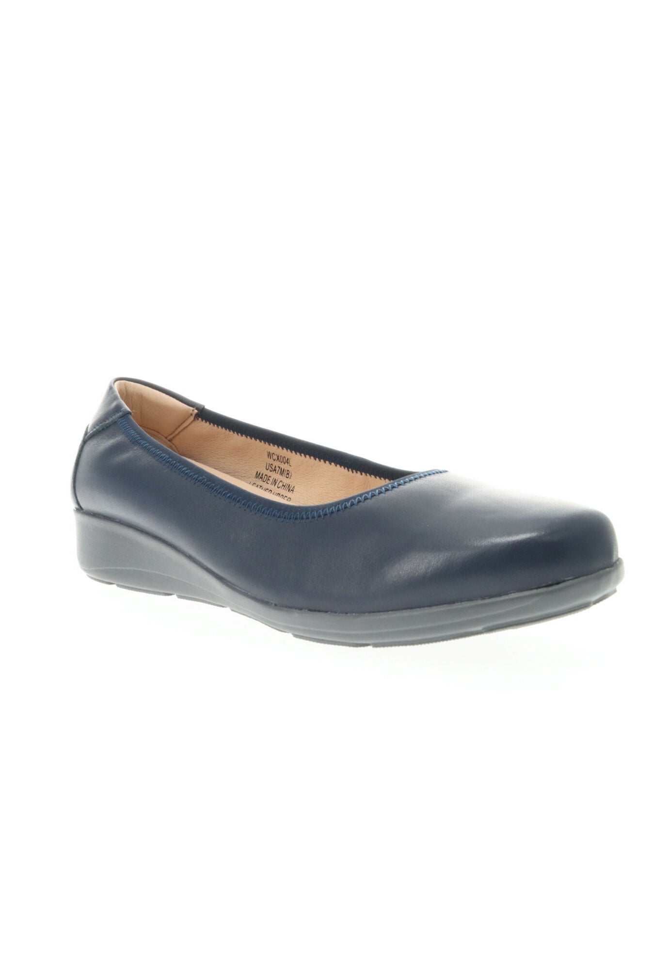 Yara Leather Slip On Flat, NAVY, hi-res image number 0
