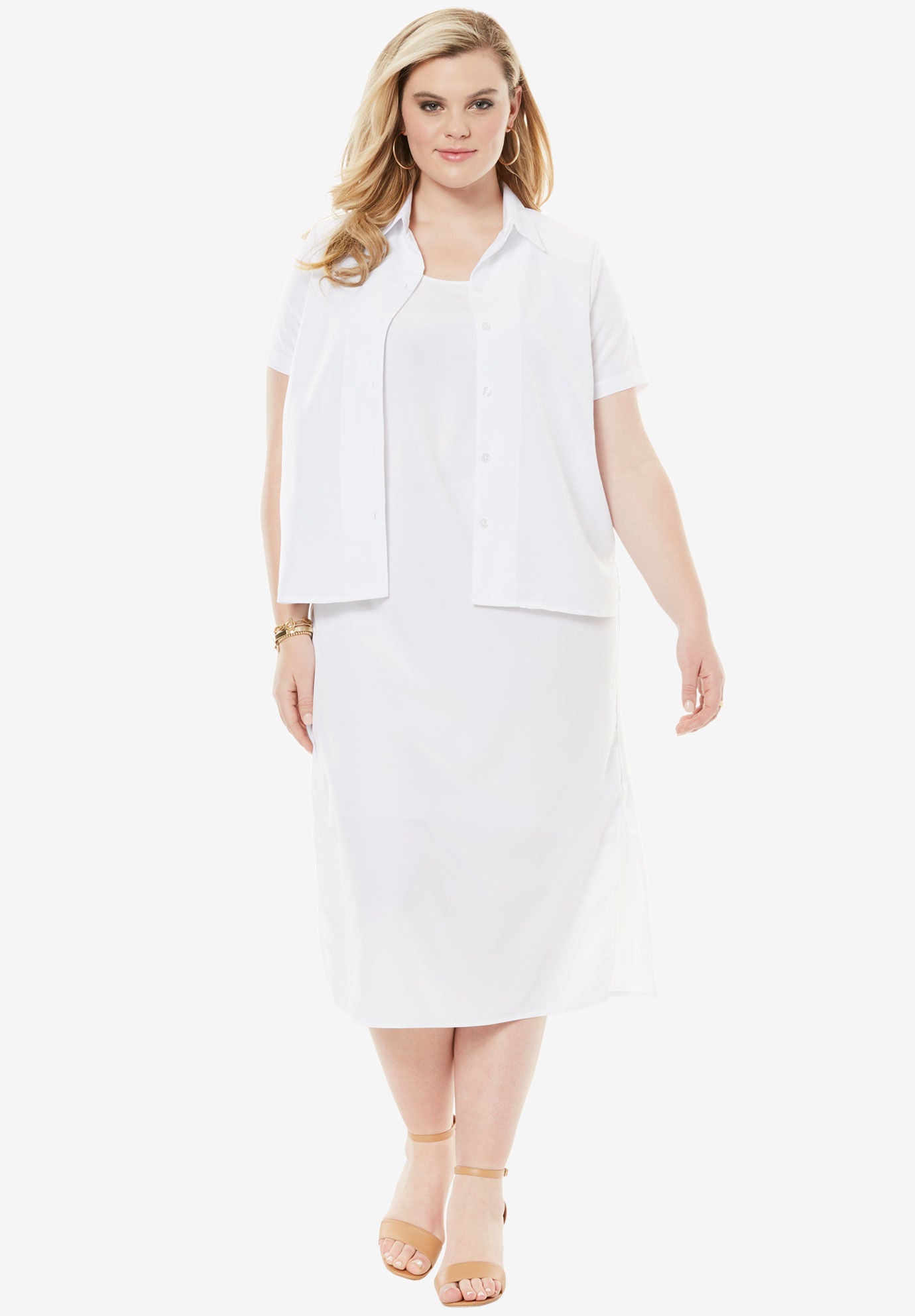 roamans white dresses