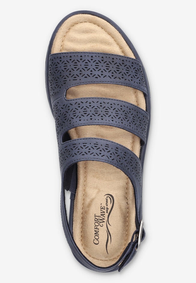 Link Comfort Slingback Sandal, NAVY, alternate image number 6