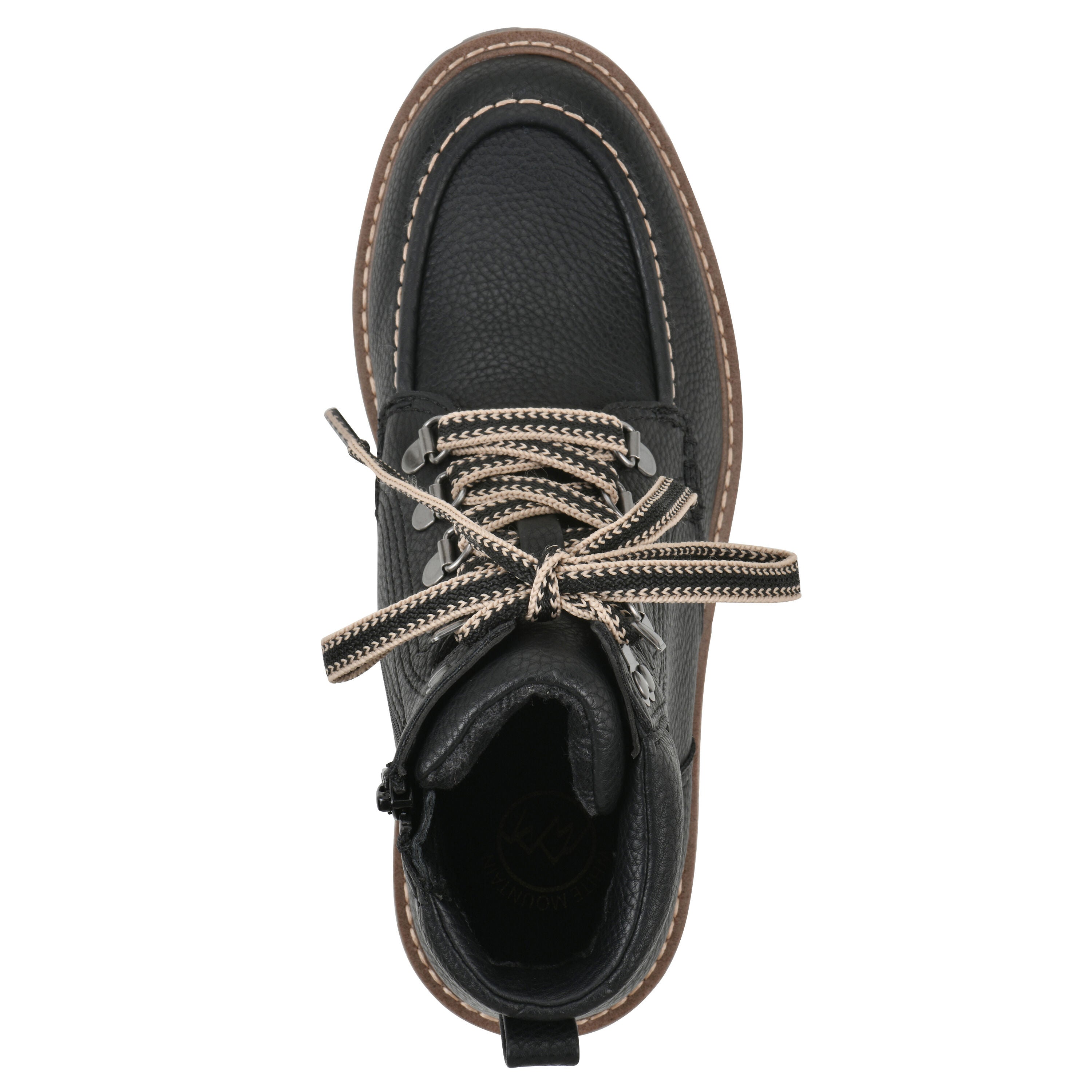 Parcels City Hiker Boot, BLACK PEBBLE SMOOTH, alternate image number 4