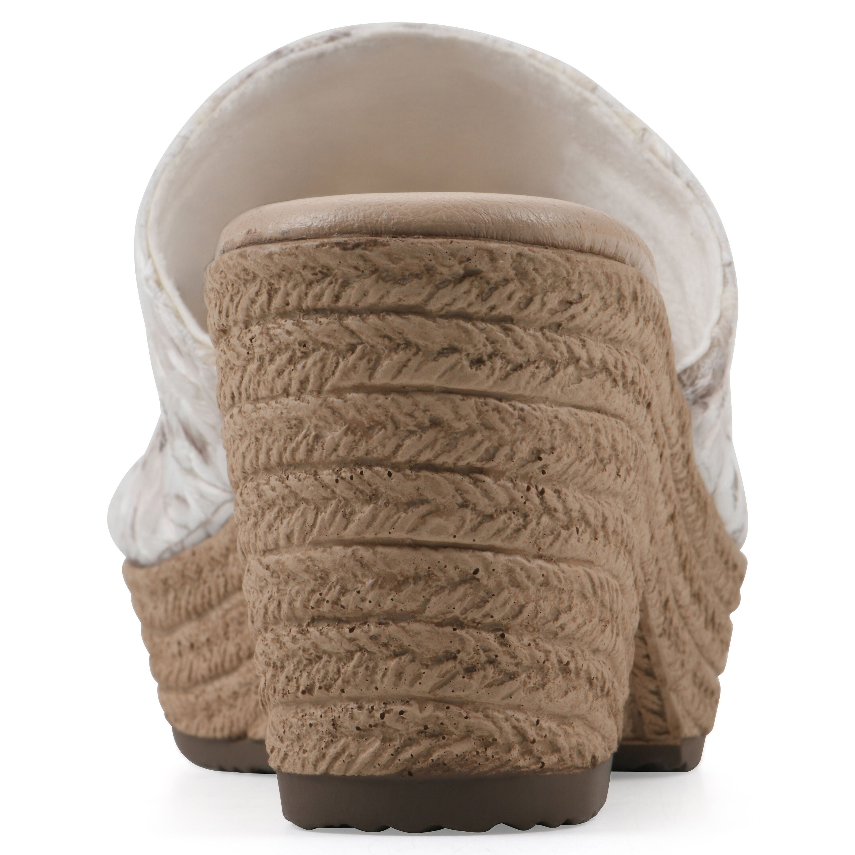 Biancia Wedge Sandal, WHITE FLORAL FABRIC, on-hover image number 1