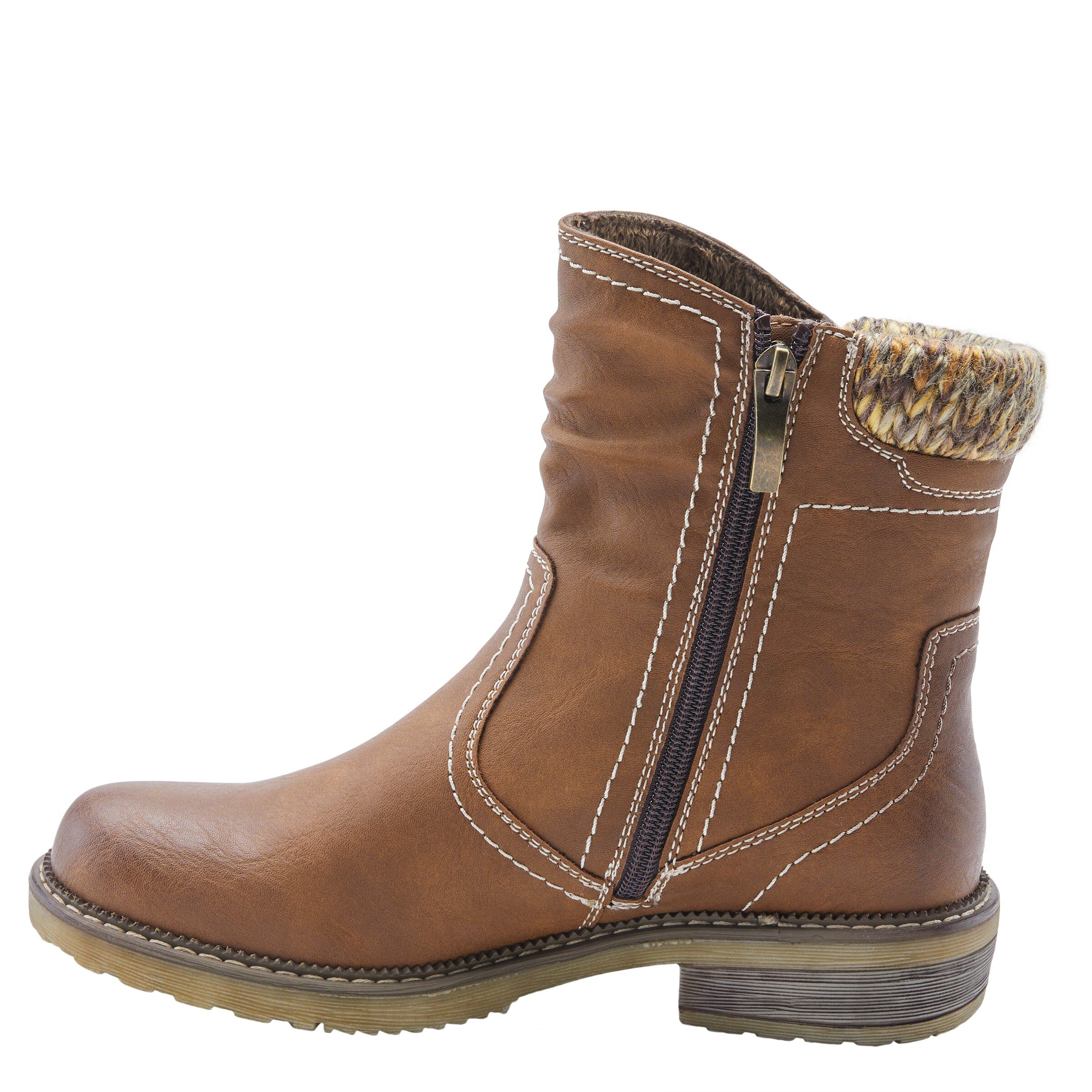 Wibea Booties, BROWN, alternate image number 2