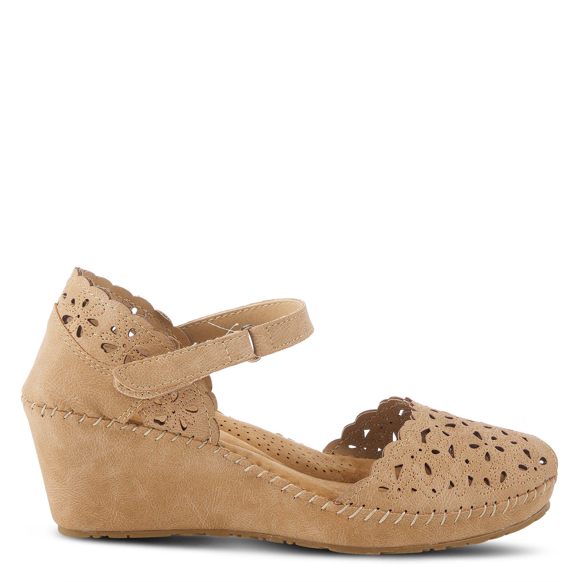 Gennina Closed Back Wedge Sandal, TAN, alternate image number 4