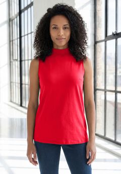 Ultimate Sleeveless Mockneck Tee