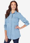 Olivia Denim Big Shirt, LIGHT WASH, hi-res image number null