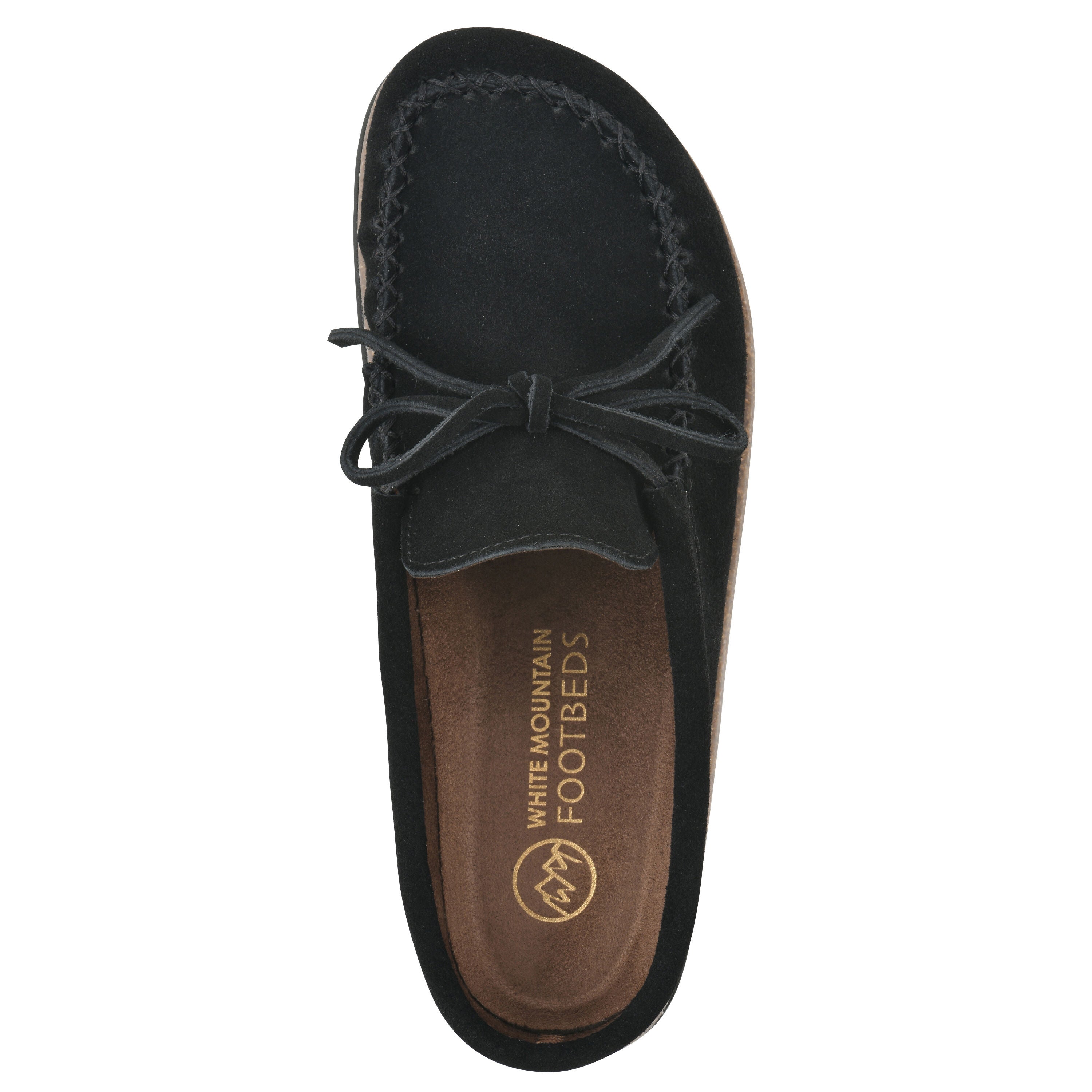 Bayhead Footbeds Clog, BLACK SUEDE, alternate image number 4