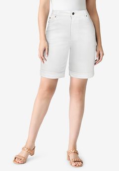 Plus Size Denim Shorts
