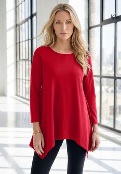 Plus Size Ultimate Handkerchief Hem Tunic