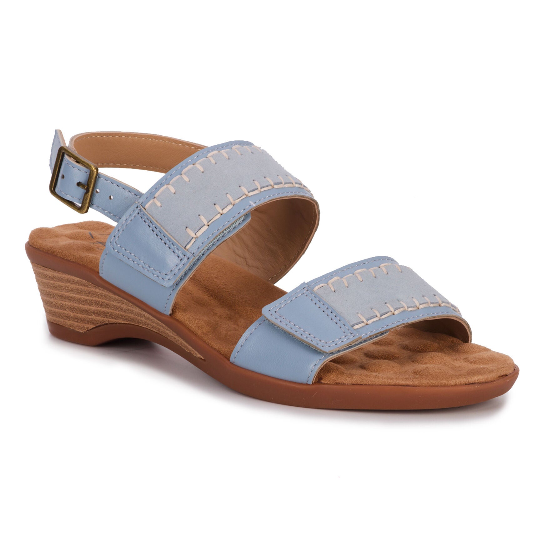 Kateri Sandal, FADED DENIM LEATHER, hi-res image number 0