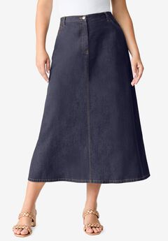 Plus Size Easy-Wear A-Line Skirt