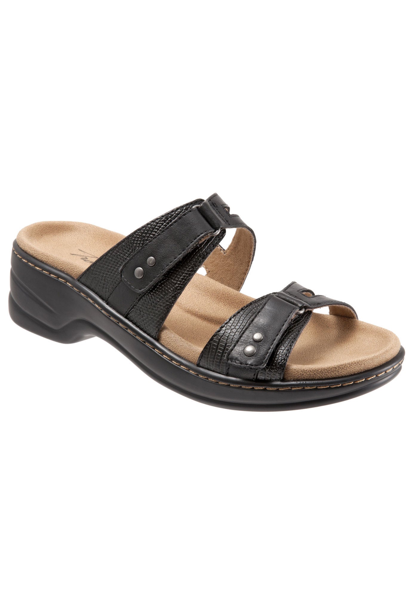 Neiman Sandals by Trotters&reg;, BLACK, hi-res image number 0