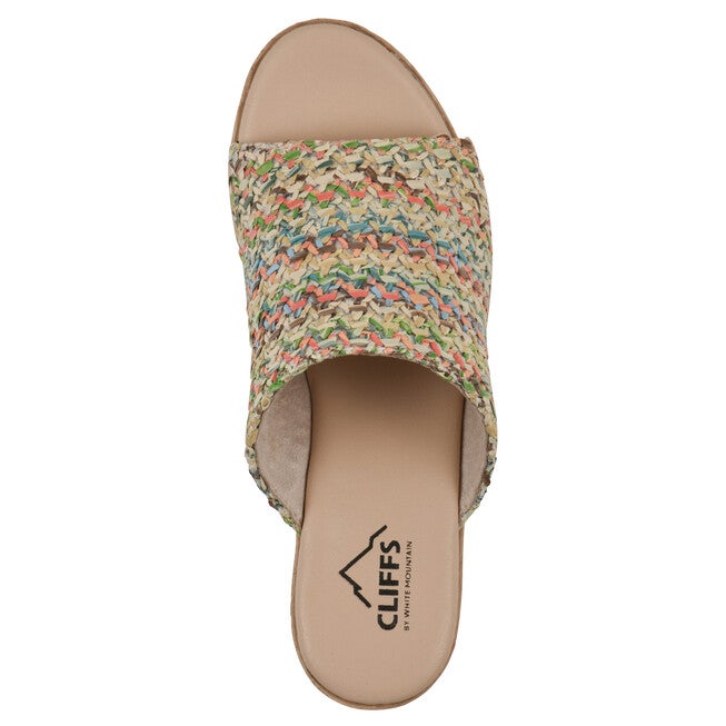 Biando Wedge Sandal, MULTI RAFFIA, alternate image number 4