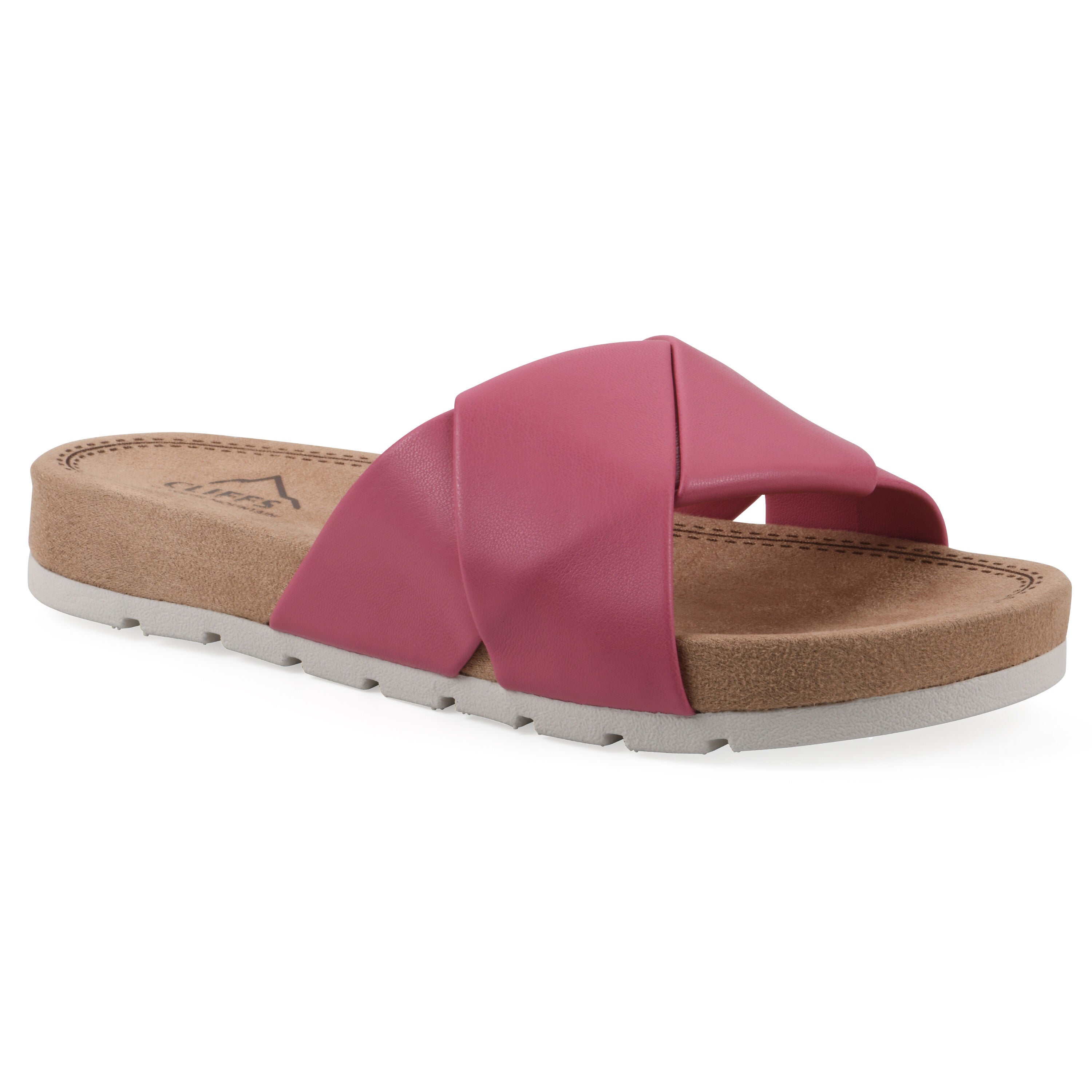 Tincie Slide Sandal, HOT PINK SMOOTH, hi-res image number 0