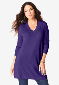 CashMORE Collection V-Neck Sweater