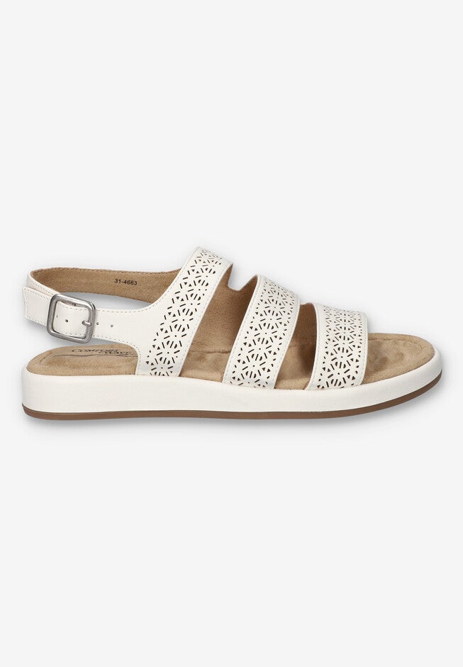 Link Comfort Slingback Sandal, WHITE, alternate image number 2