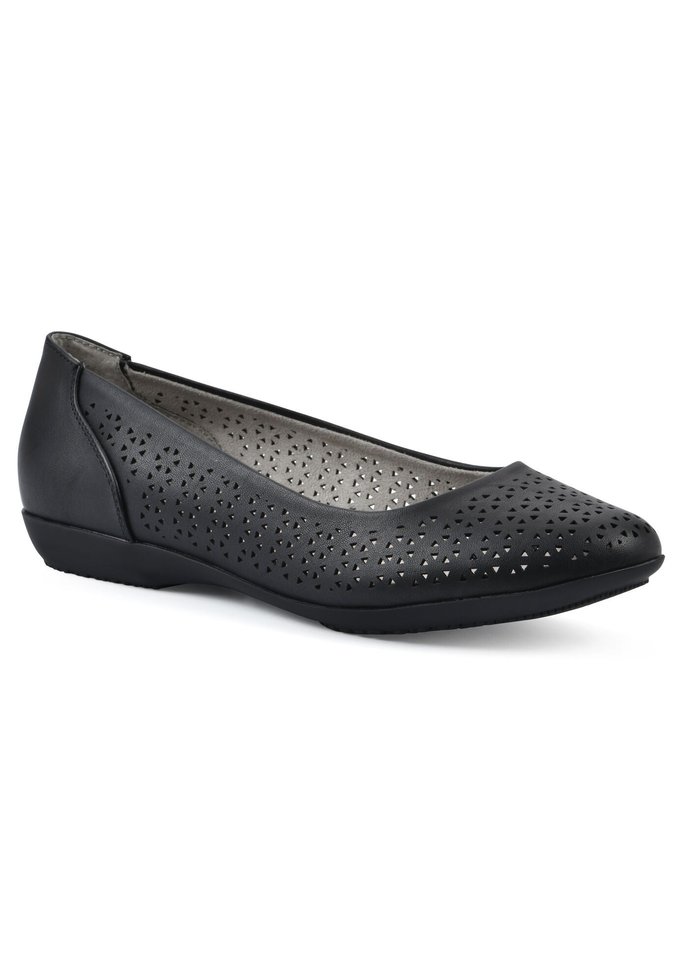 Cindy Casual Flat, BLACK BURNISHED SMOOTH, hi-res image number 0