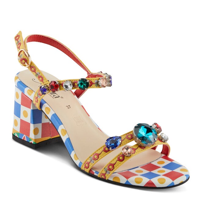 Fabfash Sandal, YELLOW MULTI, hi-res image number null