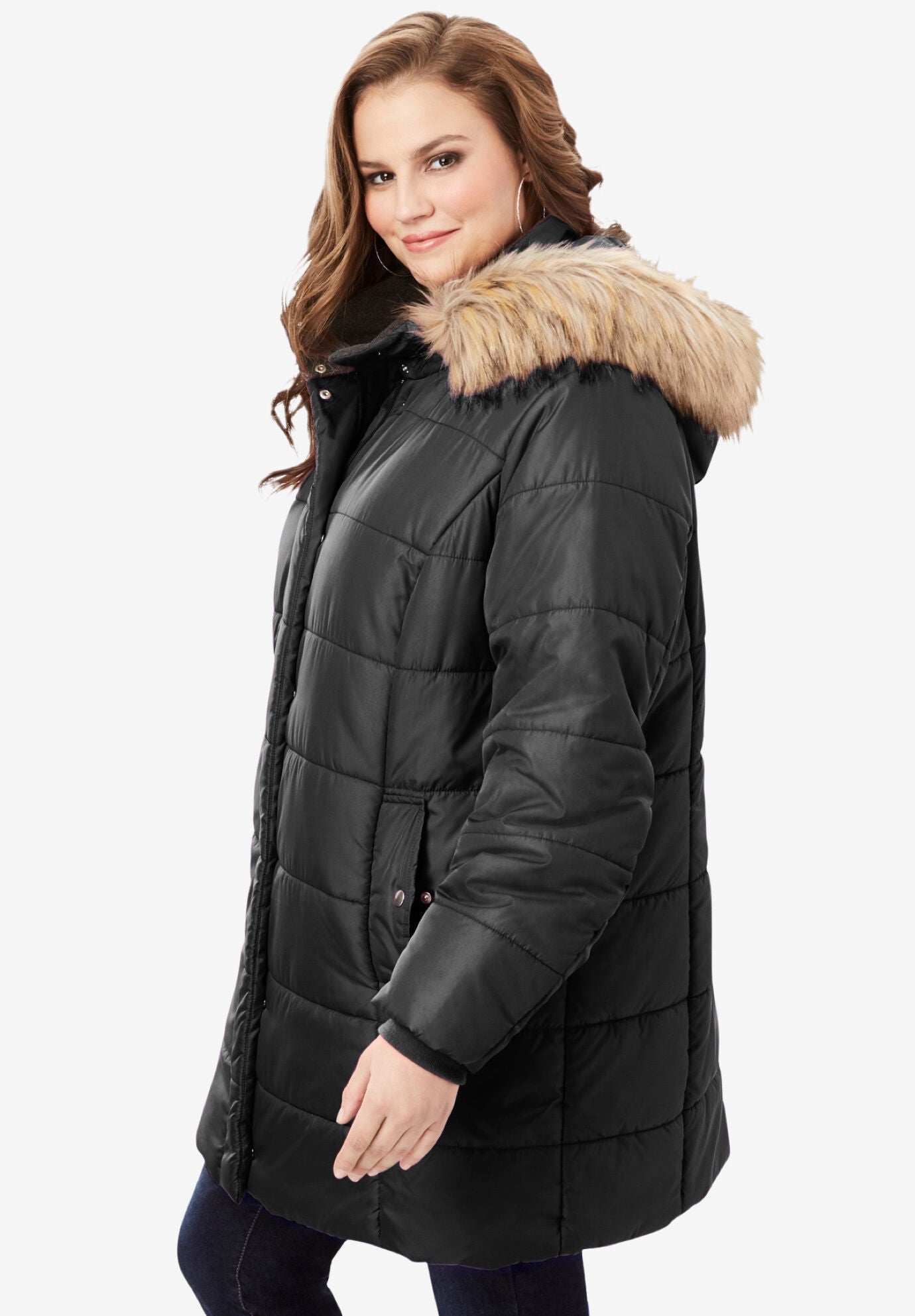 womens plus size puffer jacket