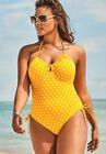 Legacy Underwire One Piece Swimsuit, YELLOW DOT, hi-res image number 0
