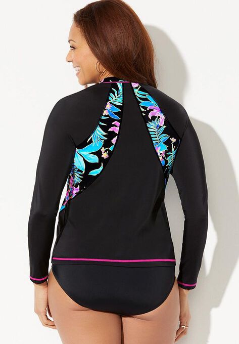 Zip up swim shirt clearance