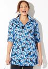 Sun Resistant Quarter Zip Swim Top, , alternate image number null