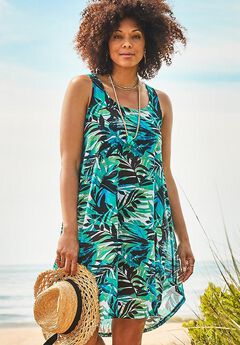 Quincy Mesh High Low Cover Up Tunic