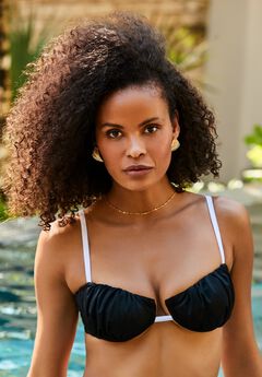Shirred Underwire Bikini Top