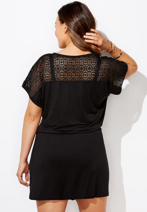 Emmie Crochet Cover Up Tunic, , on-hover image number null