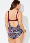 Cut Out Underwire One Piece Swimsuit, , on-hover image number null