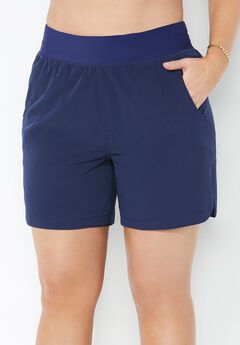 Plus Size Trendy Swim Shorts